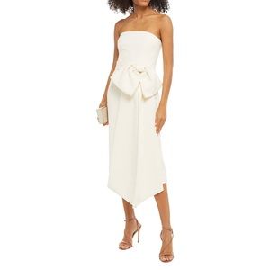 Rebecca Vallance Strapless White Dress